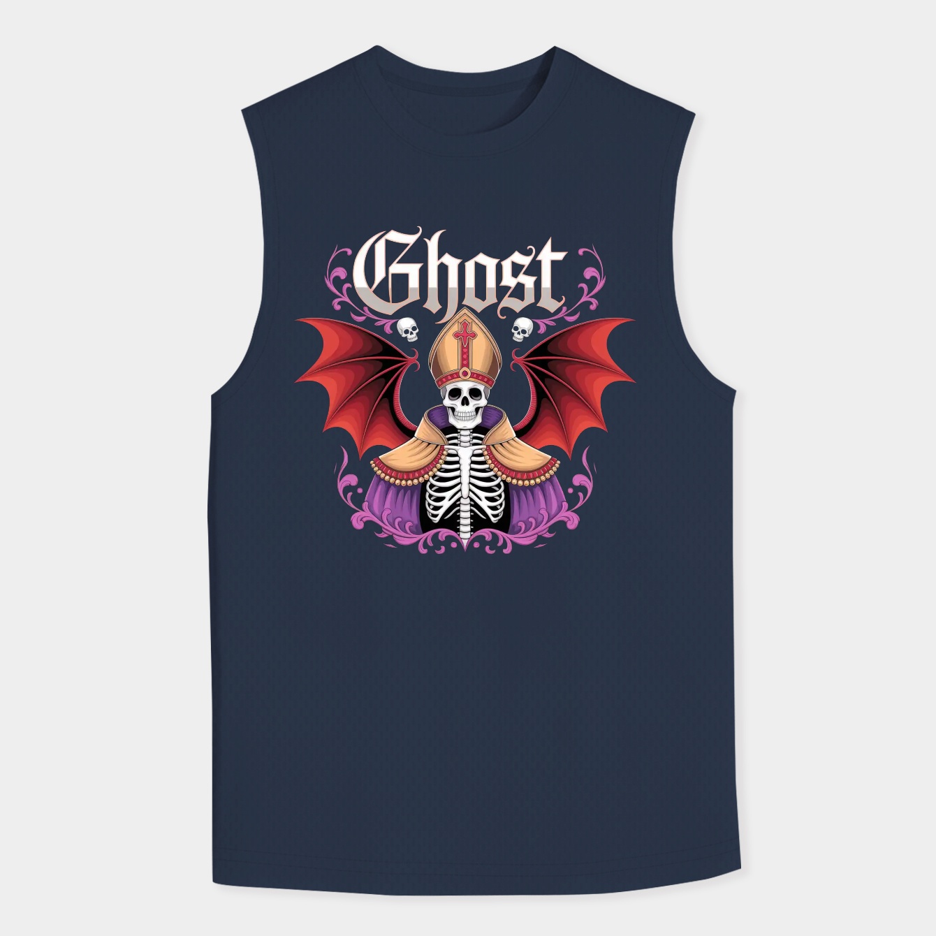 Ghost – Dark Melodic Rock Design Men's Tank Top