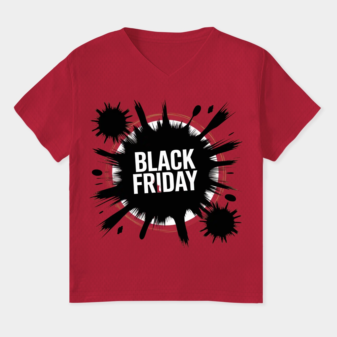 Black Friday Women's Plus Size V-Neck T-Shirt