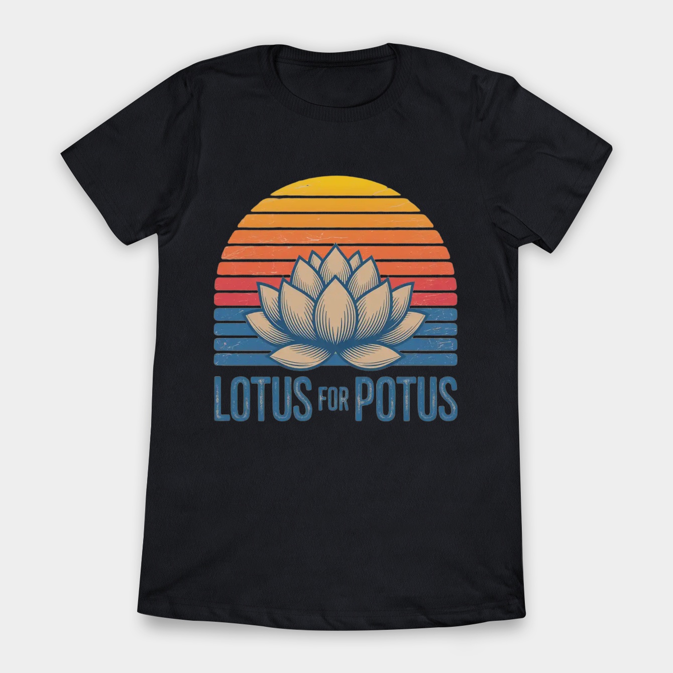 Lotus For Potus Kamala Harris 2024 Vintage Women's T-Shirt
