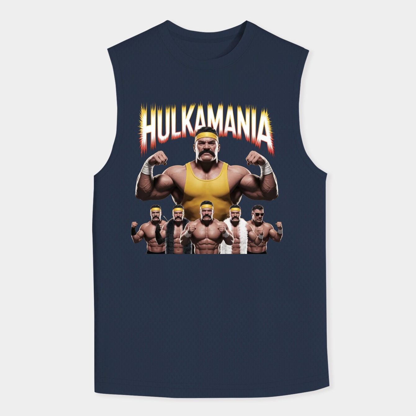 Wrestling Legend Hulkaia Hulk Hogan Tribute Men's Big & Tall Tank Top