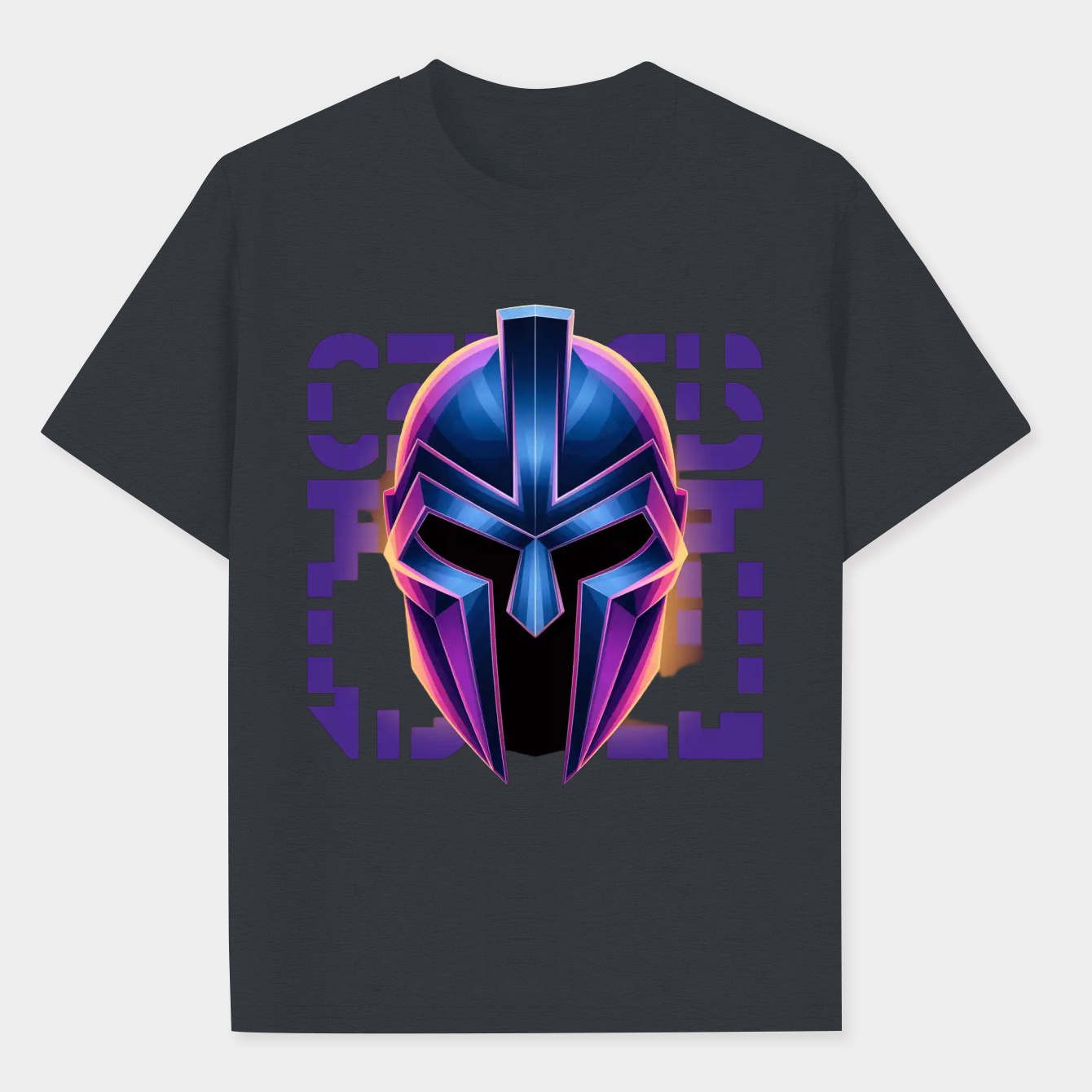 Mf doom mask neon design