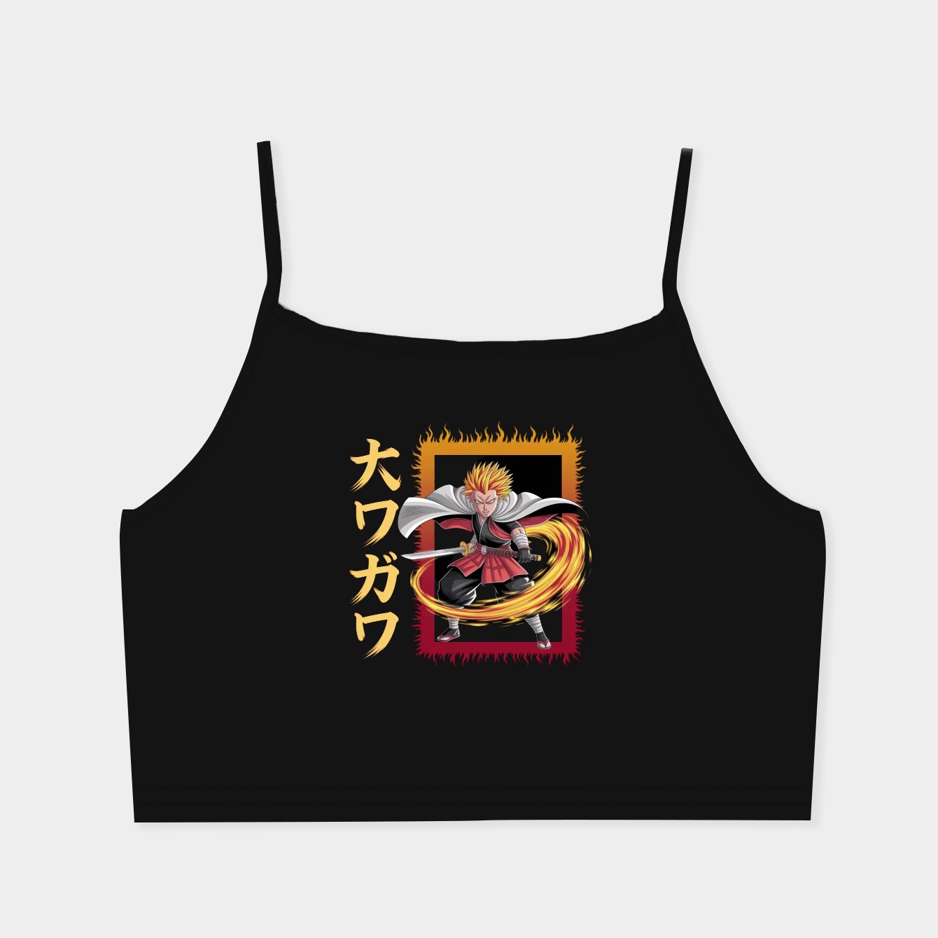 Demon Slayer Flame Pillar Women's  Spaghetti Strap Tank Top