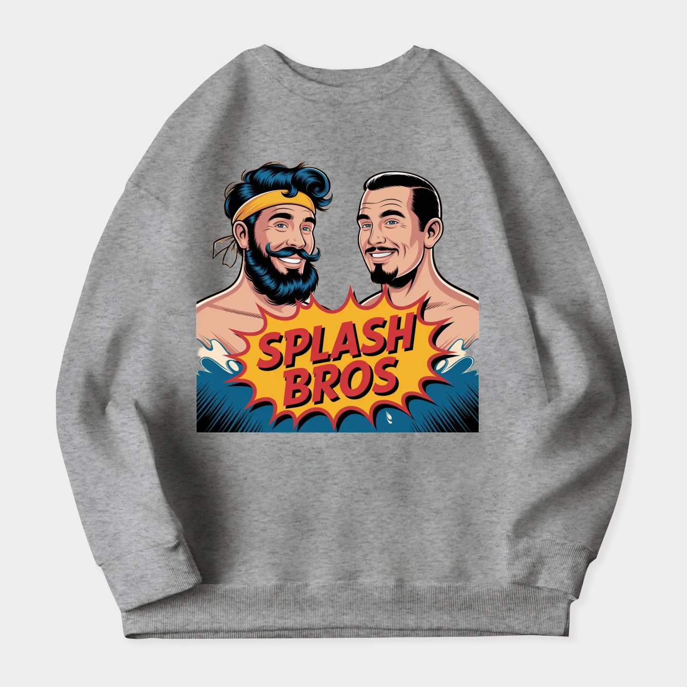 THREEVIS AND SPLASHHEAD Women's Crewneck Sweatshirt