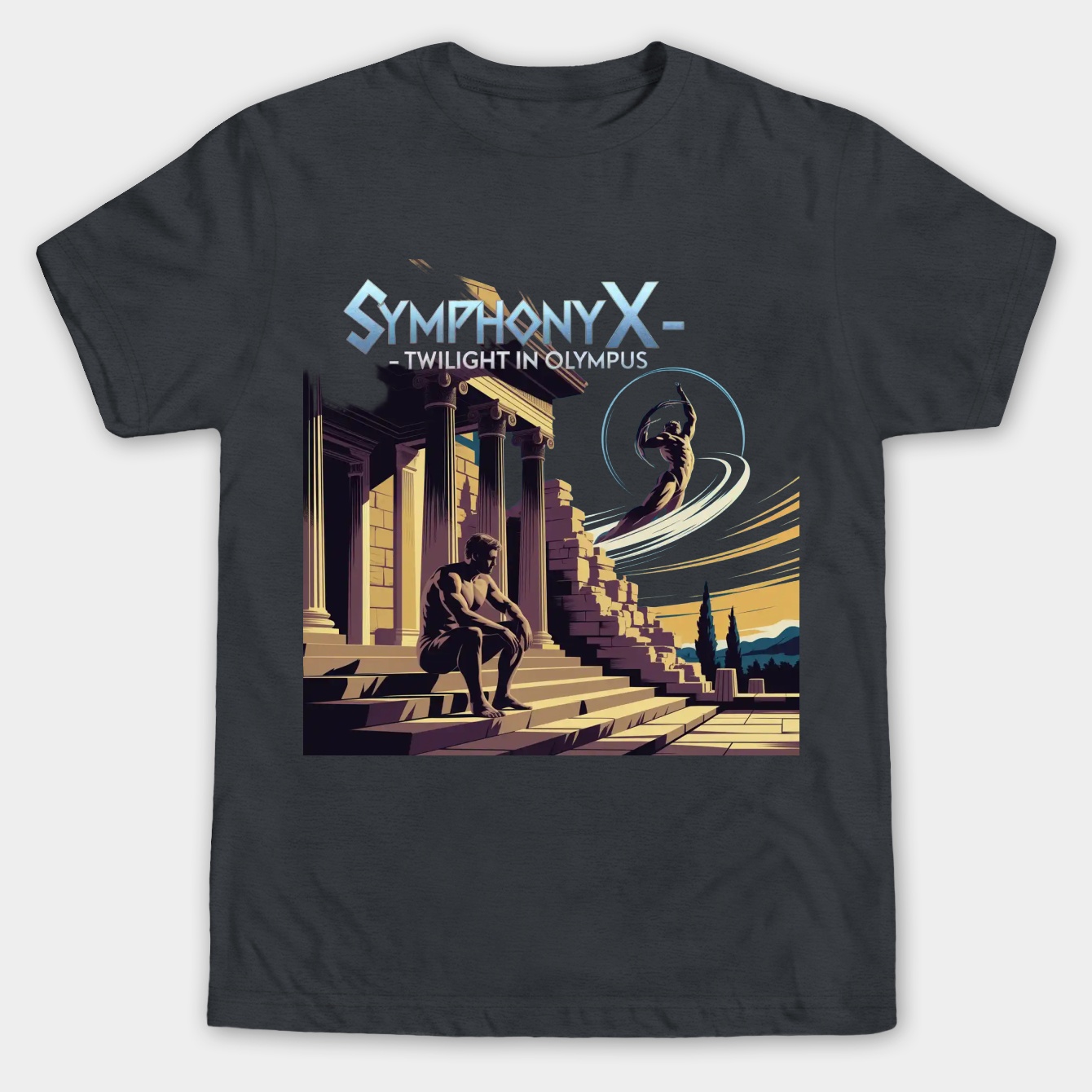 Symphony X - Twilight in Olympus album 1998 Men's Big & Tall T-shirt