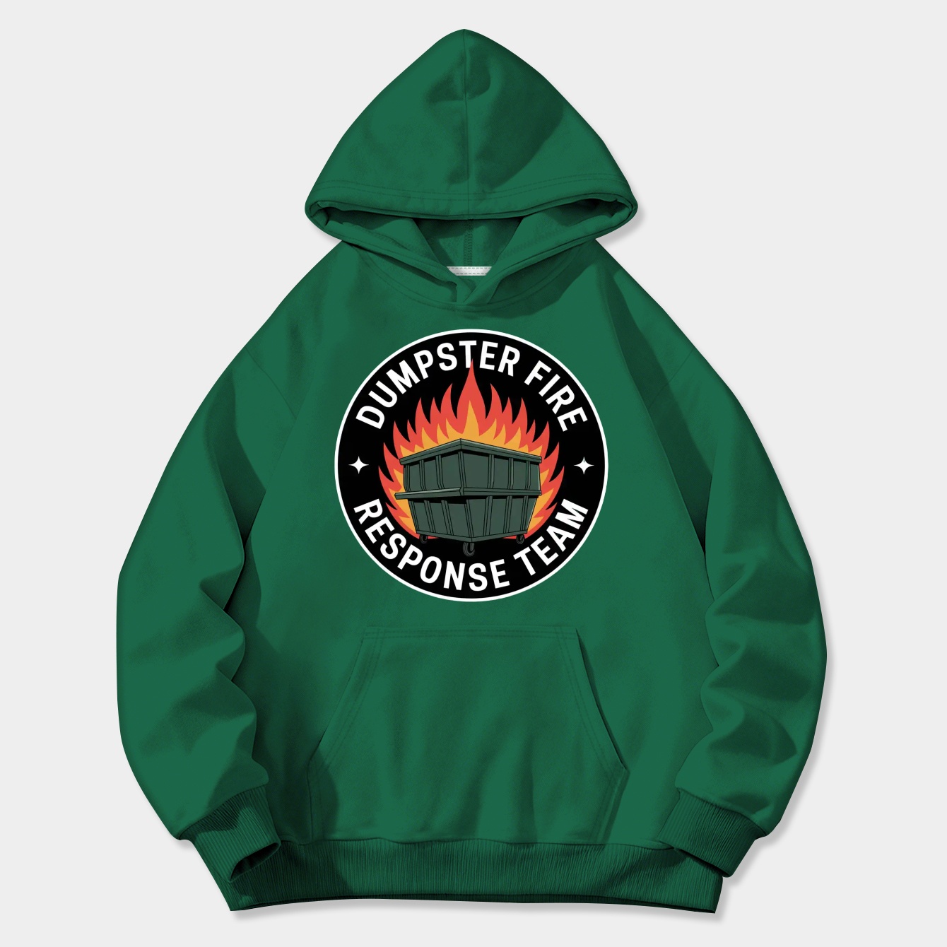 dumpster fire response team Women's Plus Size Hoodie