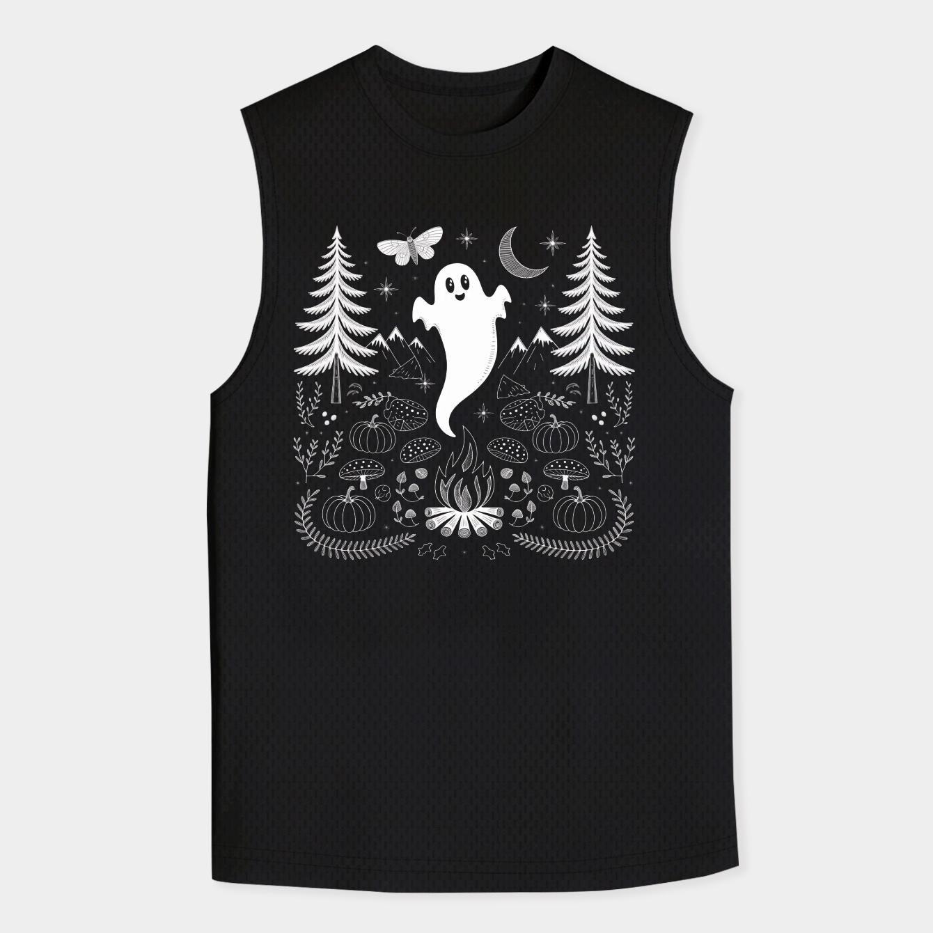 PNW Ghost Forest Night Men's Big & Tall Tank Top