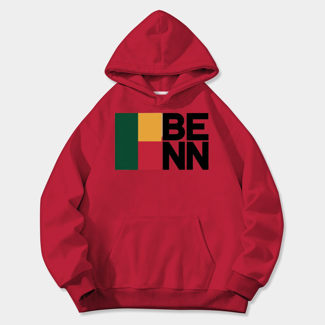 Benin Country Flag - Minimal Design Collection Women's Plus Size Hoodie