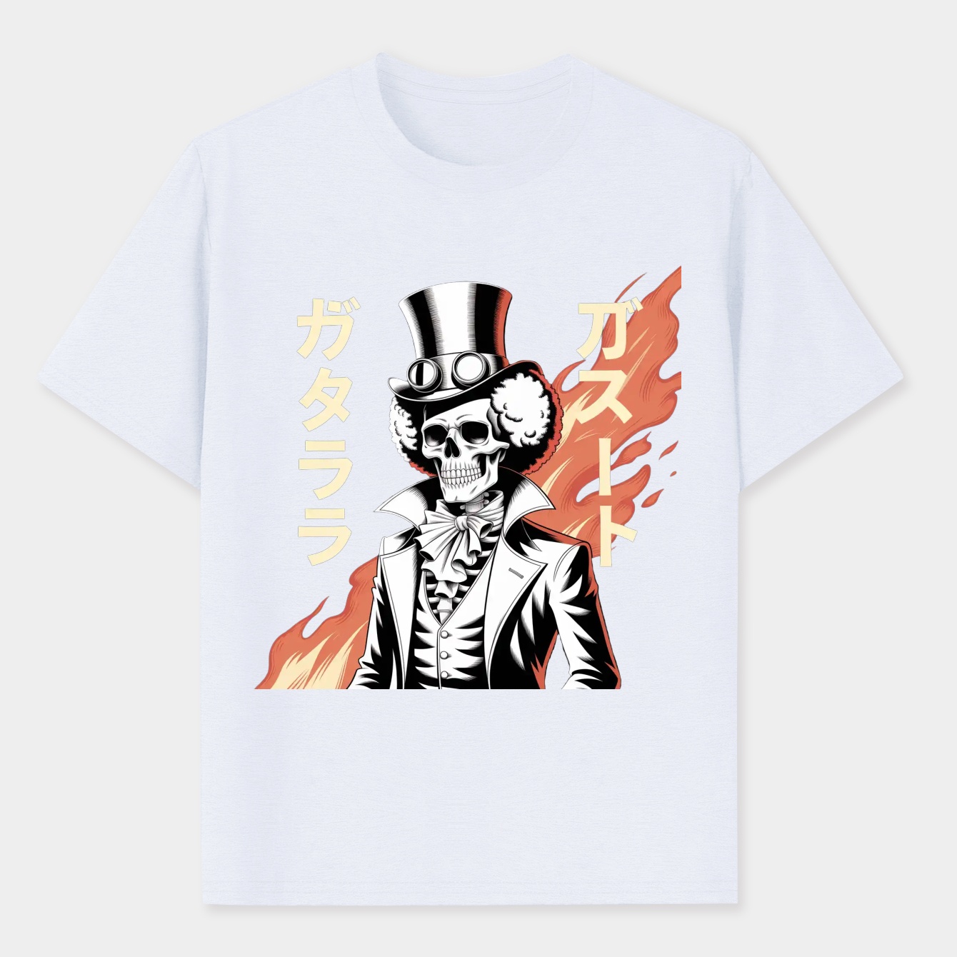 Brook Rising Flame Skeleton Men's Performance Athletic T-Shirt