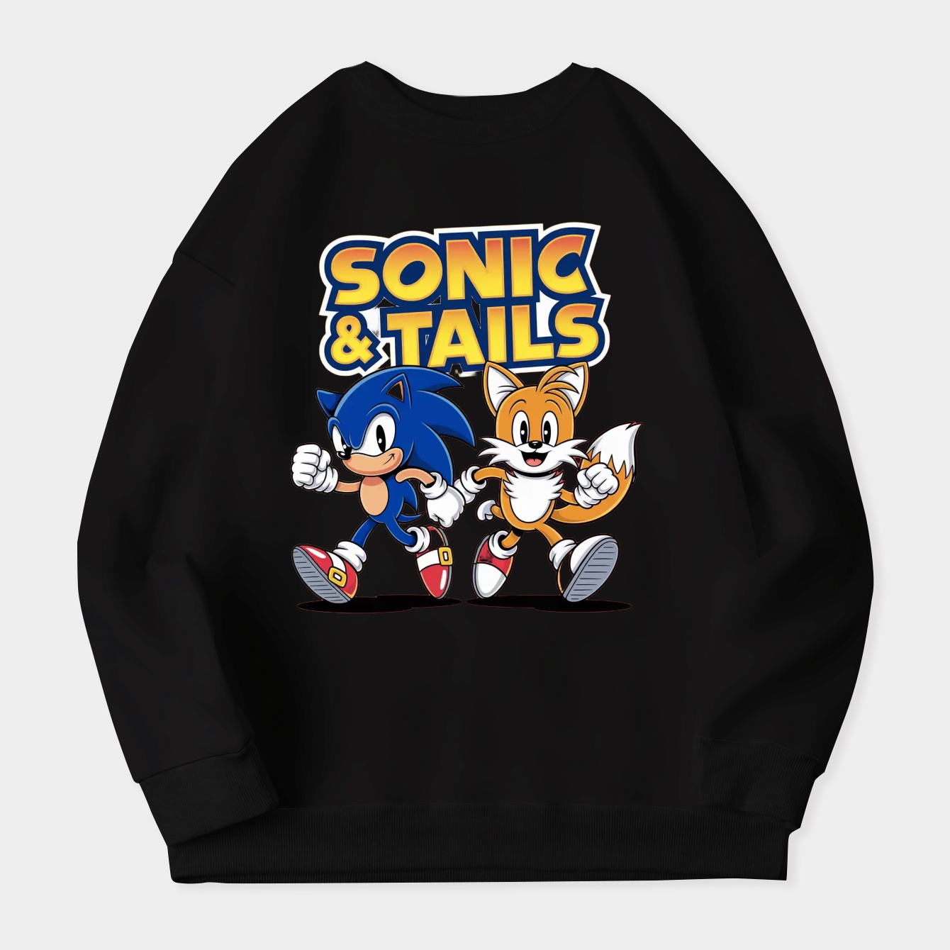 Sonic The Hedgehog Sonic And Tails Women's Plus Size Sweatshirt