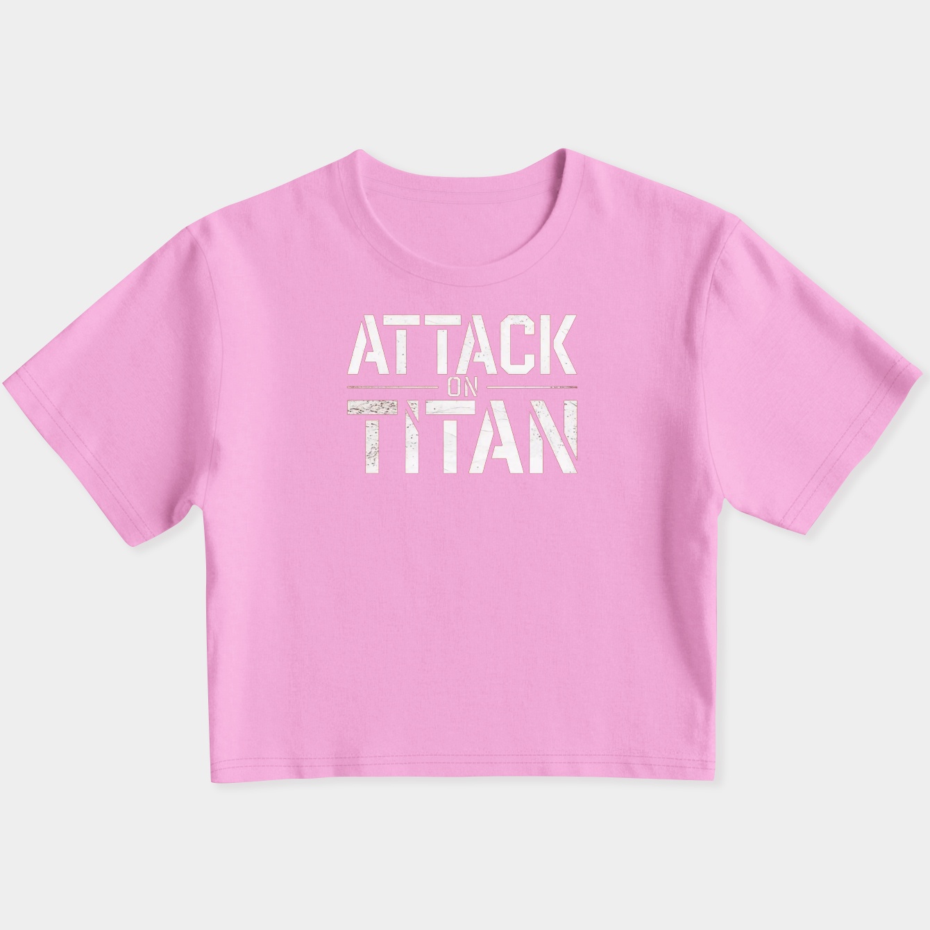 Attack on Titan Logo Women's Slim Fit Baby Tee