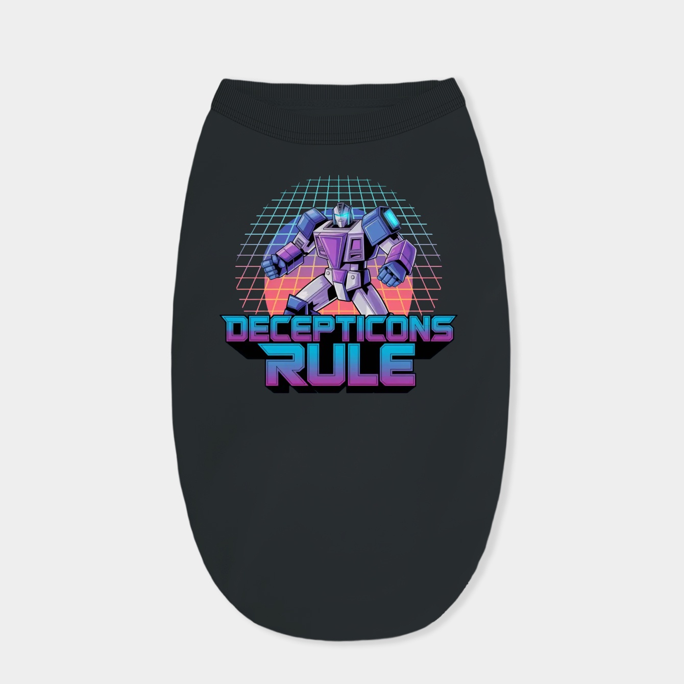 Transformers Decepticons Rule Grid Dog Shirt
