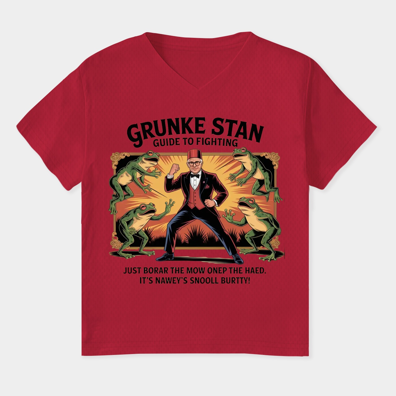 Grunkle Stan Fighting Man Women's Plus Size V-Neck T-Shirt