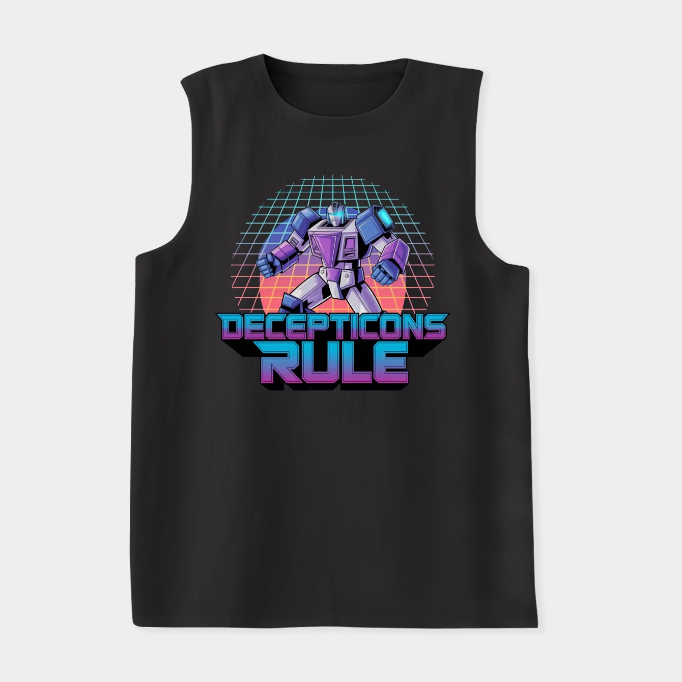 Transformers Decepticons Rule Grid Women's Soft Tank Top