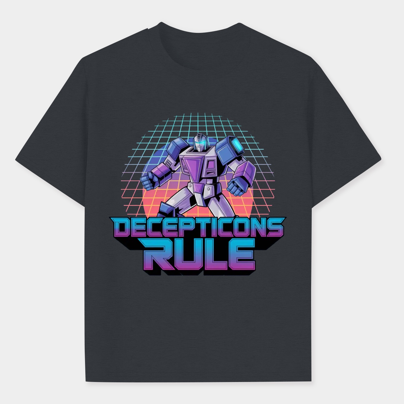 Transformers Decepticons Rule Grid Men's Performance Athletic T-Shirt