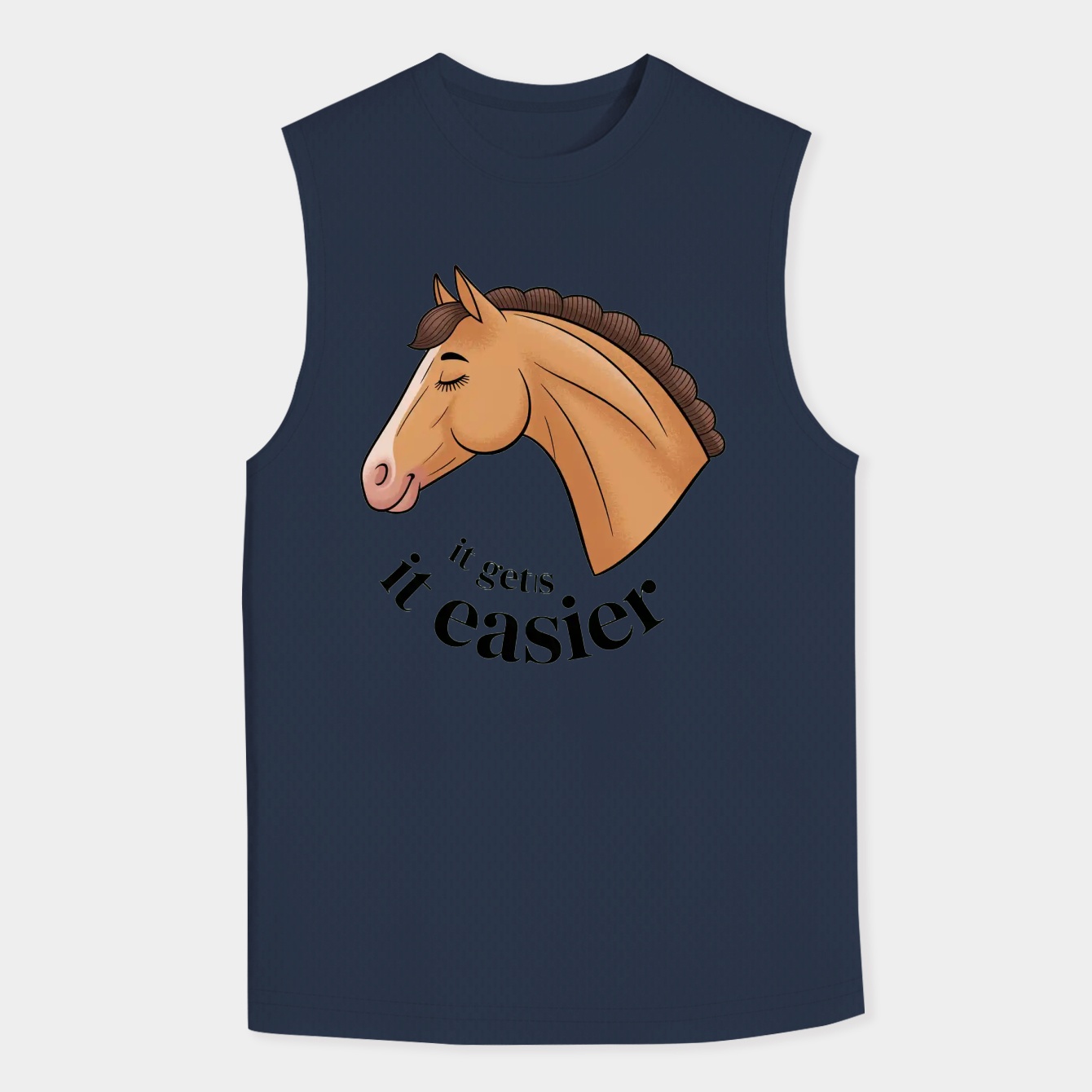 It gets easier Men's Big & Tall Tank Top