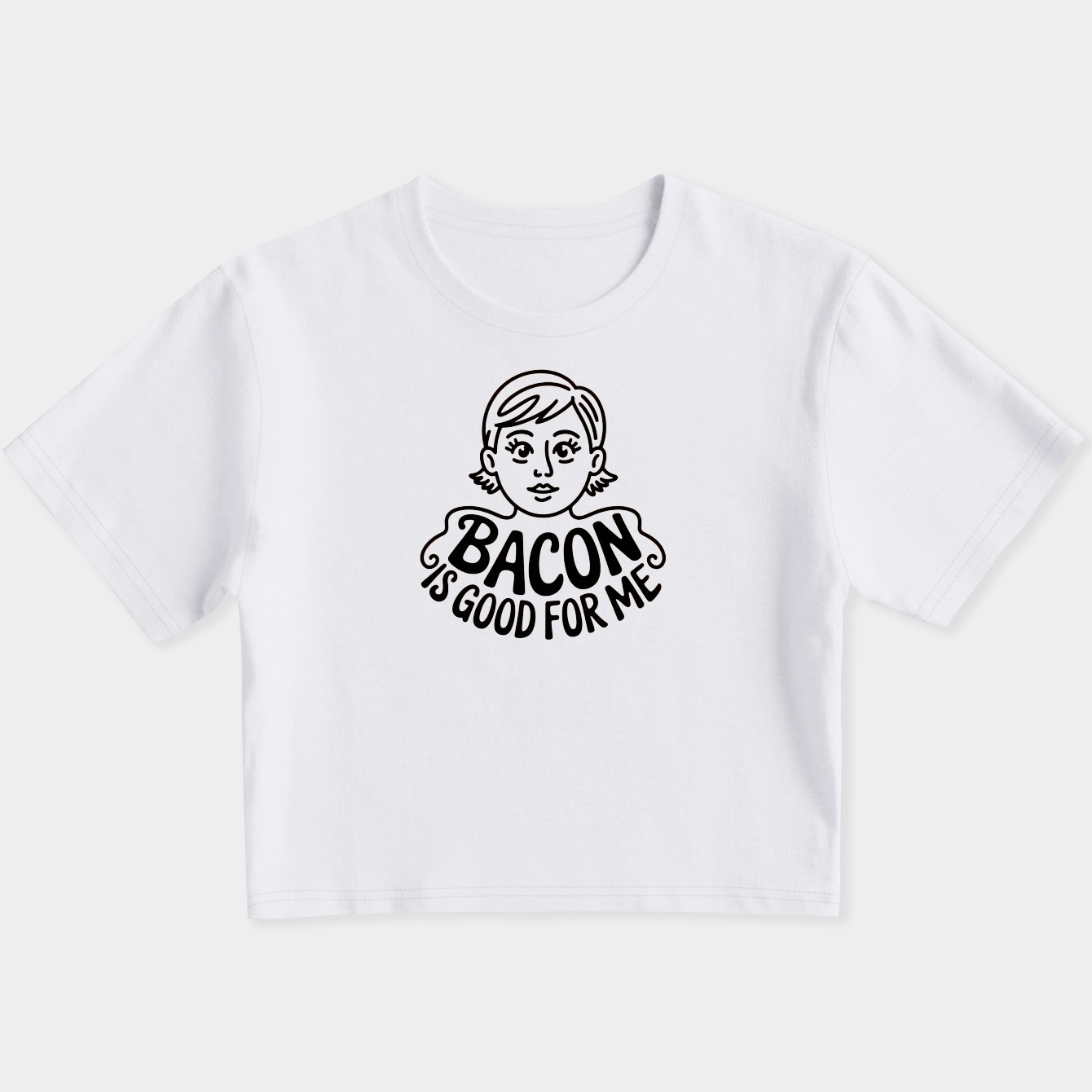 Bacon is good for me Women's Slim Fit Baby Tee