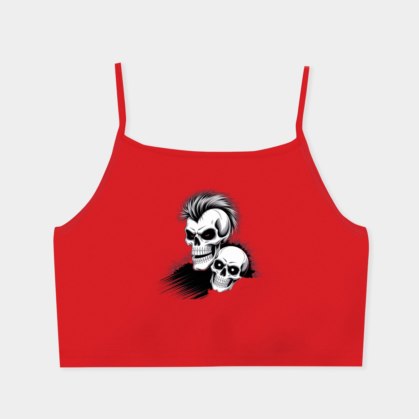 Okarun Skull Fusion Women's  Spaghetti Strap Tank Top