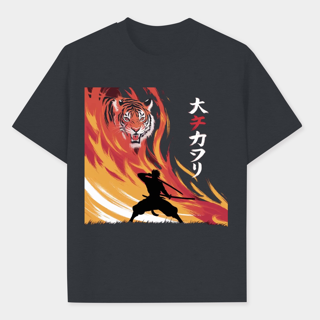 Fire Spirit Rengoku Art Men's Performance Athletic T-Shirt
