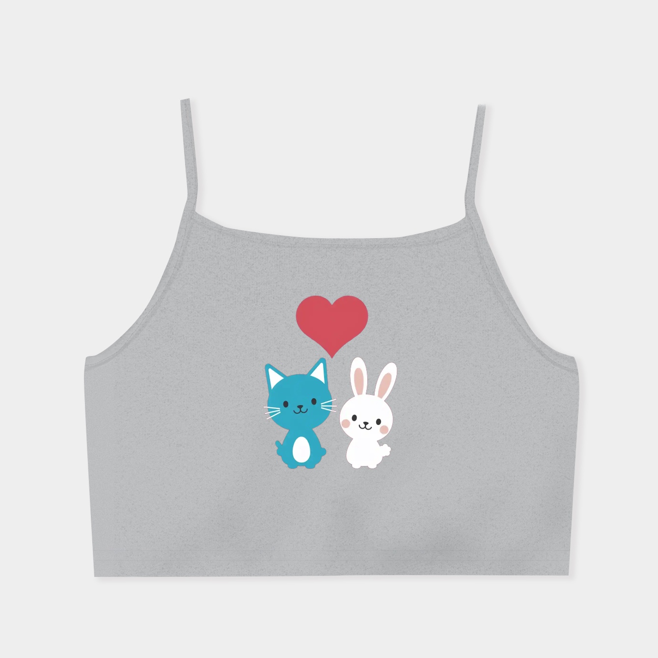 Love cat, Comic Cat, Bugcat Capoo Women's  Spaghetti Strap Tank Top