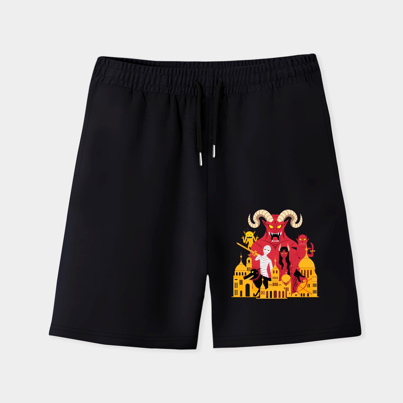 HoMM III Inferno Faction Tribute Men's Quick-Dry Athletic Shorts