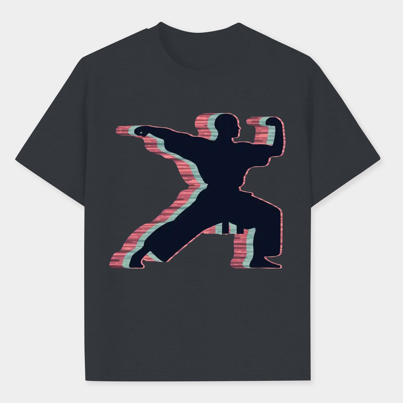 Retro Shaolin Monk Men's Big & Tall T-shirt