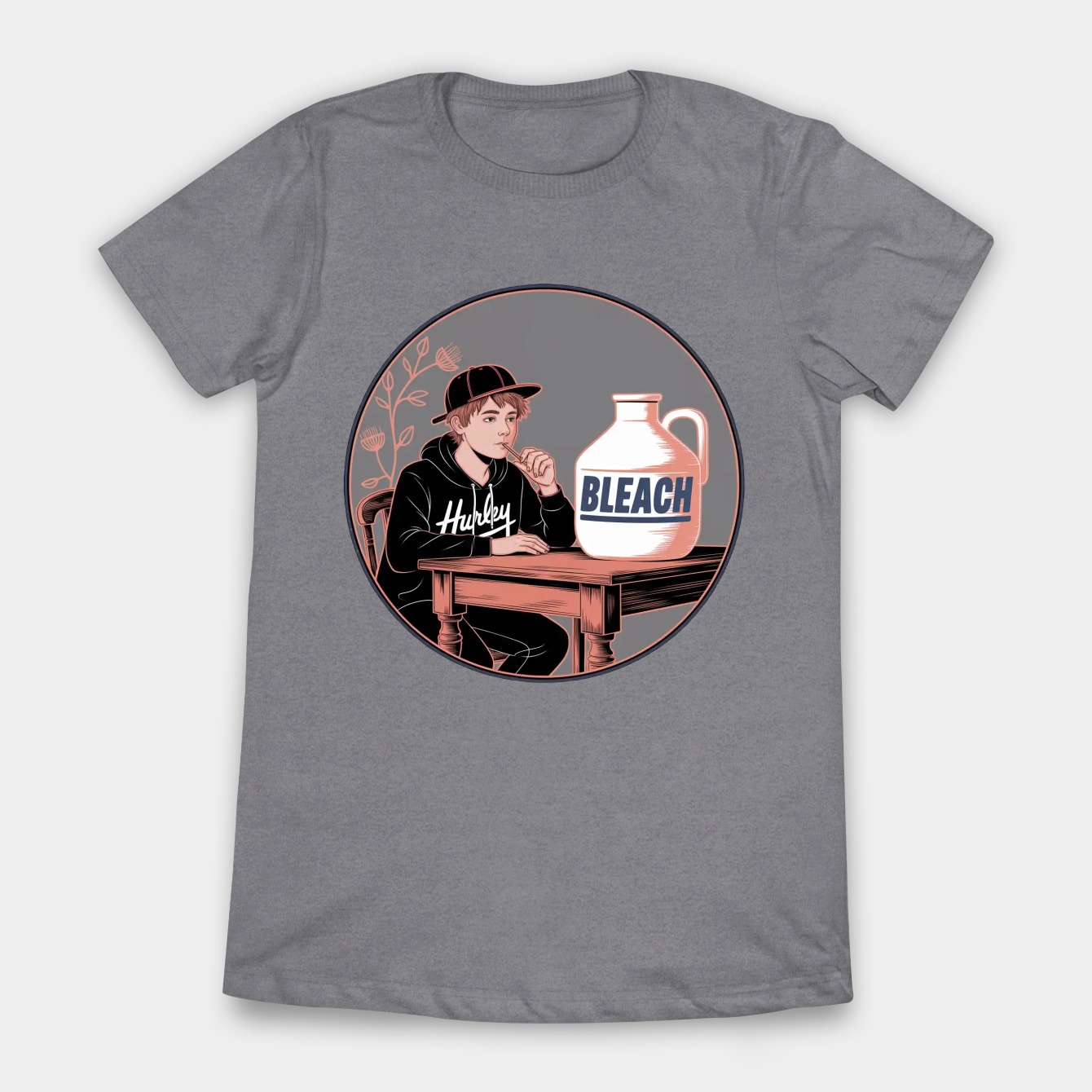 Leafy Drinking Bleach Dark Women's T-Shirt