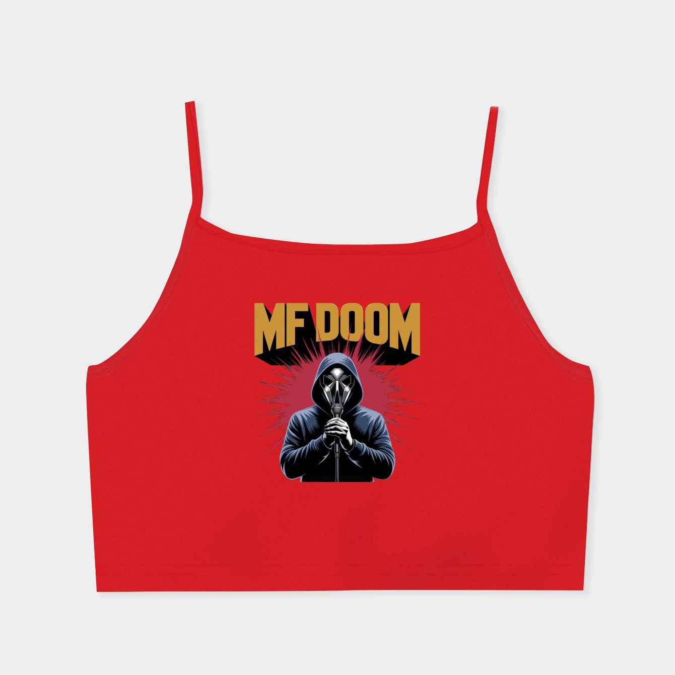 MF DOOM Masked Legend Women's  Spaghetti Strap Tank Top