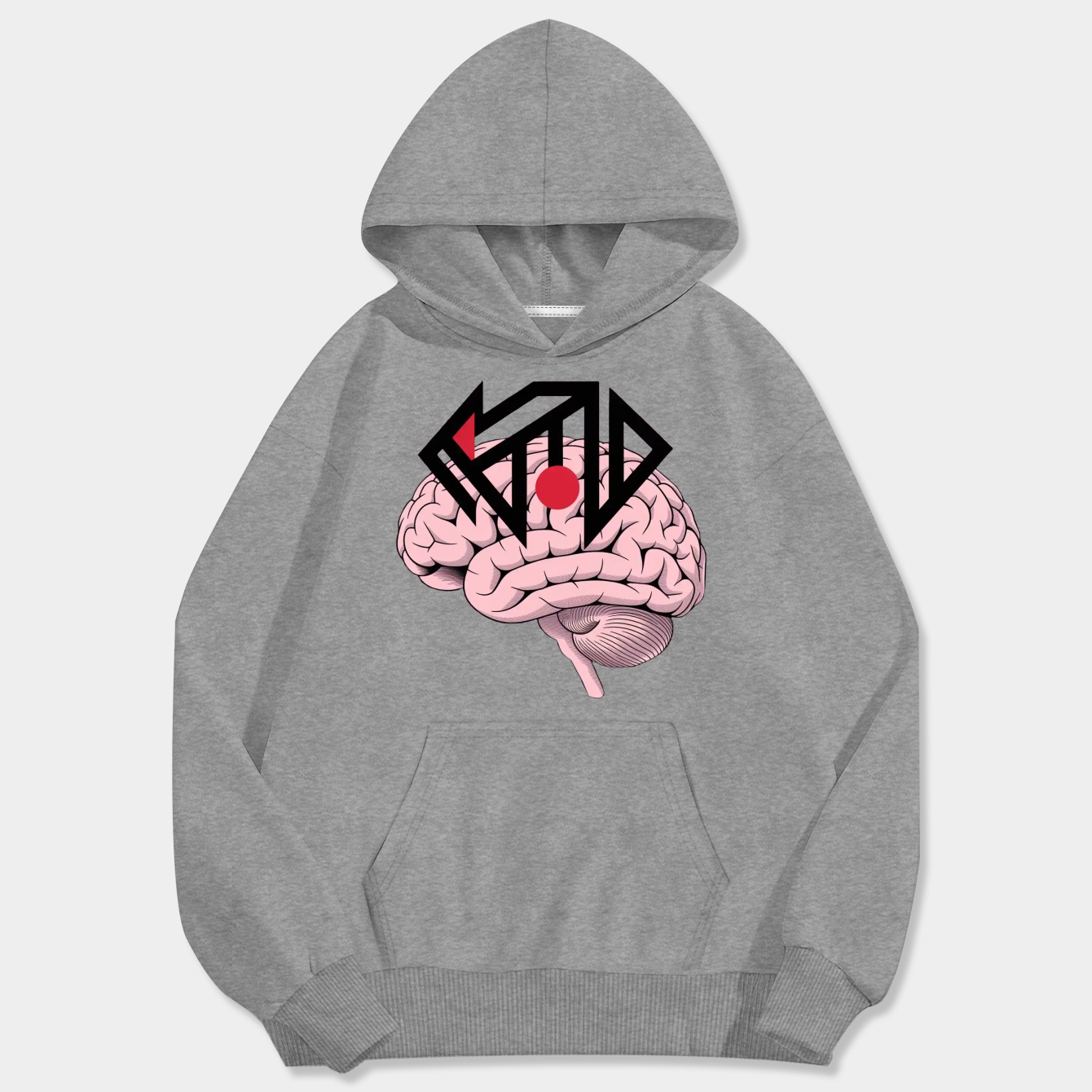 braindead mind exposed Men's Big & Tall Hoodie