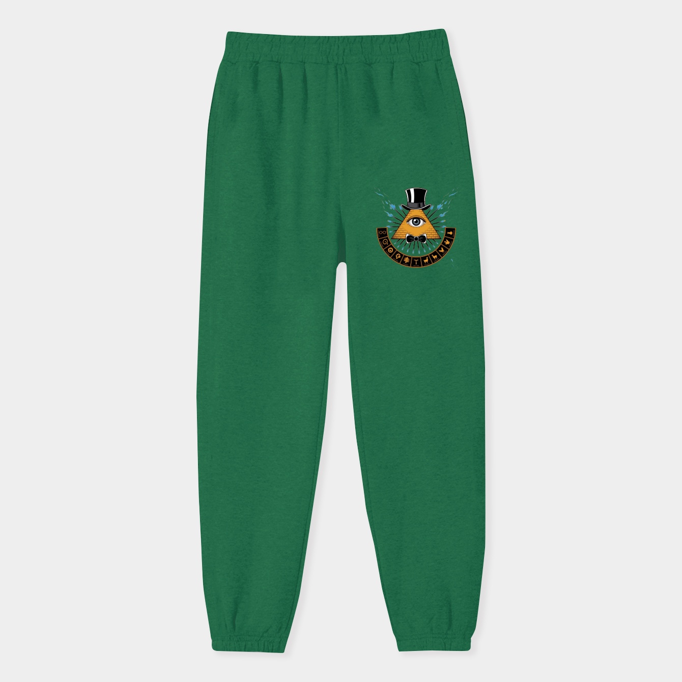 Bill Cipher - Gravity Falls White Background Women's Sweatpants