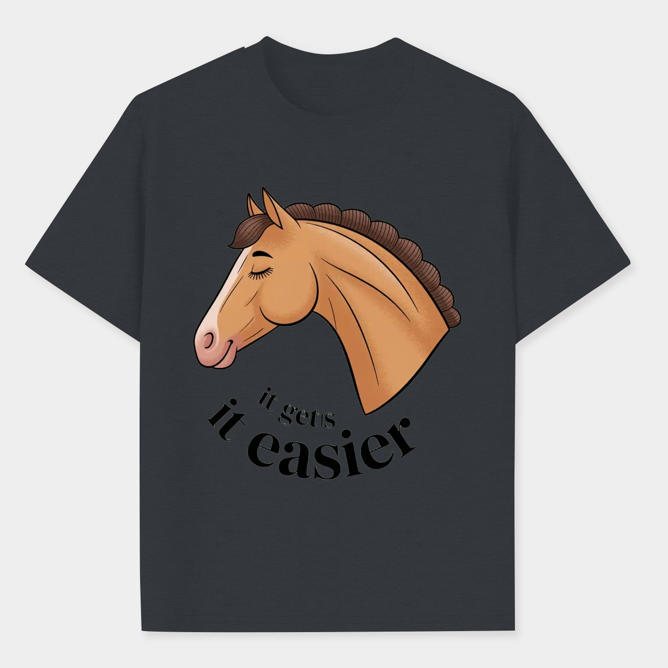 It gets easier Men's Big & Tall T-shirt
