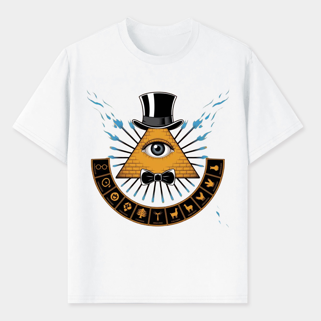 Bill Cipher - Gravity Falls White Background Men's T-Shirt