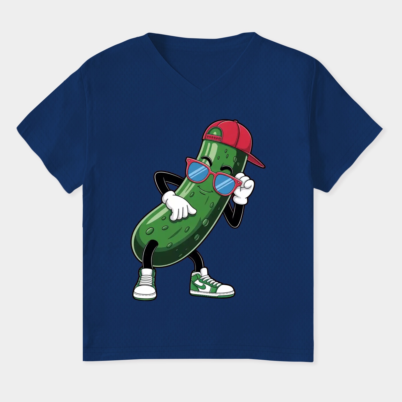 Cool Dabbing Pickle Cartoon Character