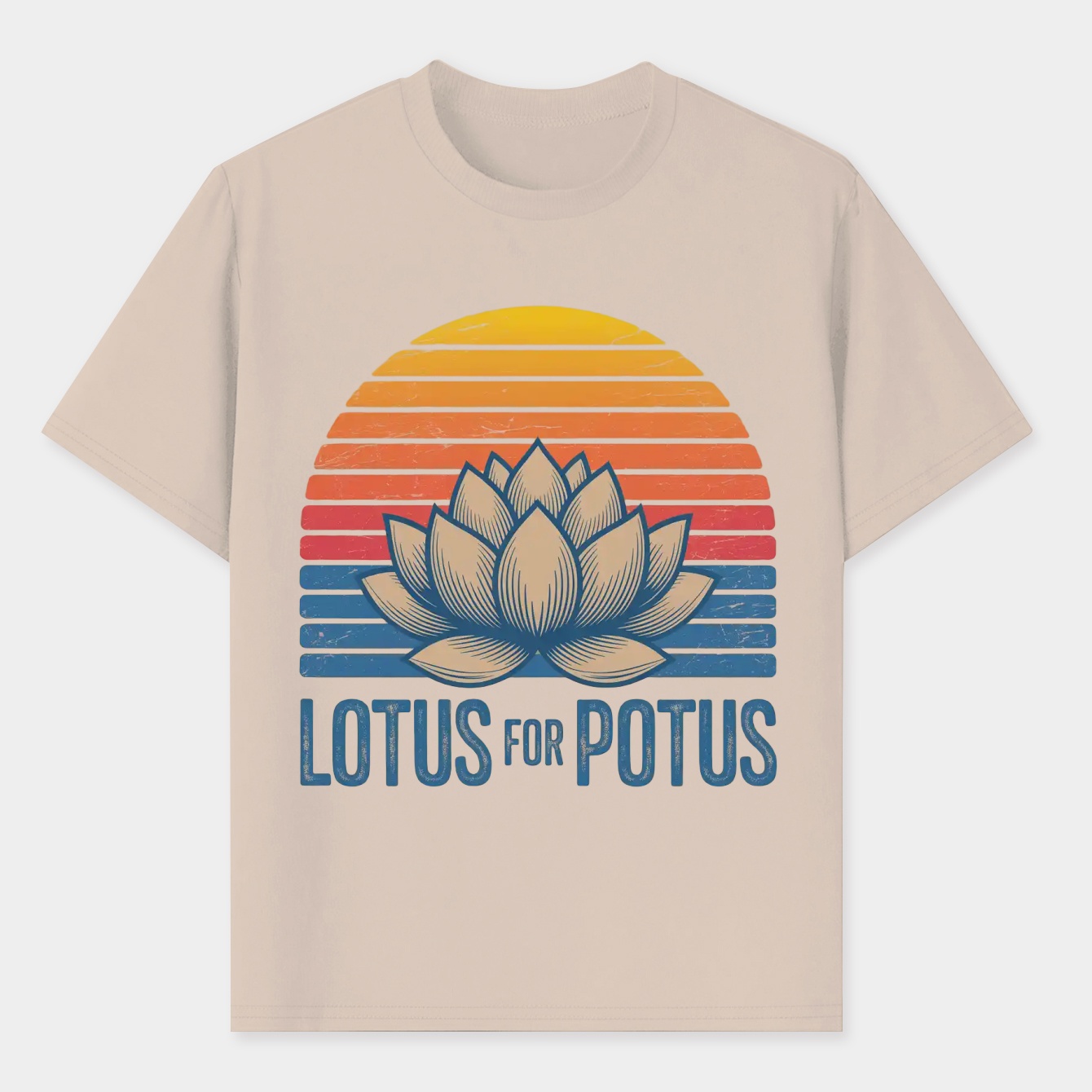 Lotus For Potus Kamala Harris 2024 Vintage Men's T-Shirt
