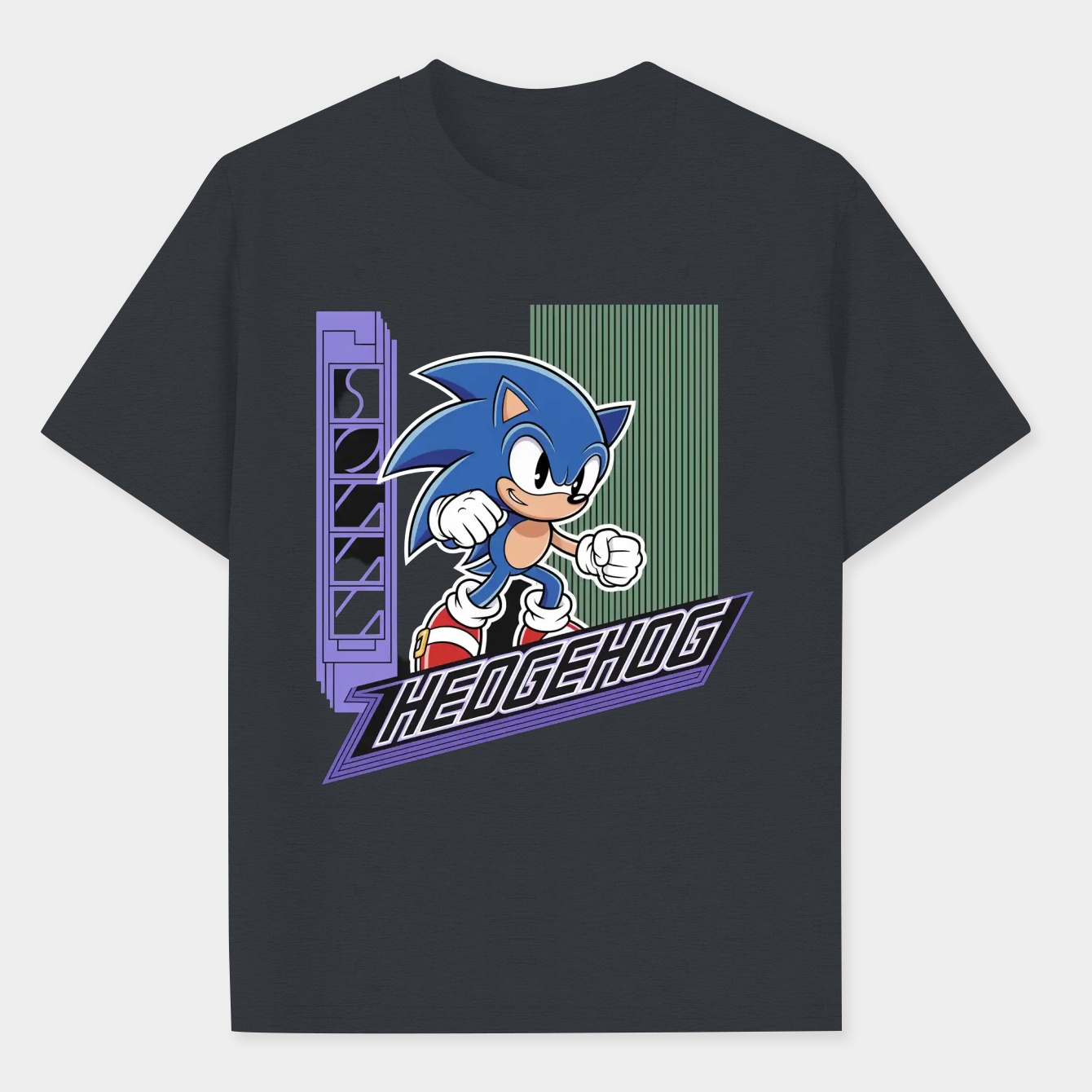 Sonic The Hedgehog Sonic Hyper Graphic Women's Plus Size T-shirt