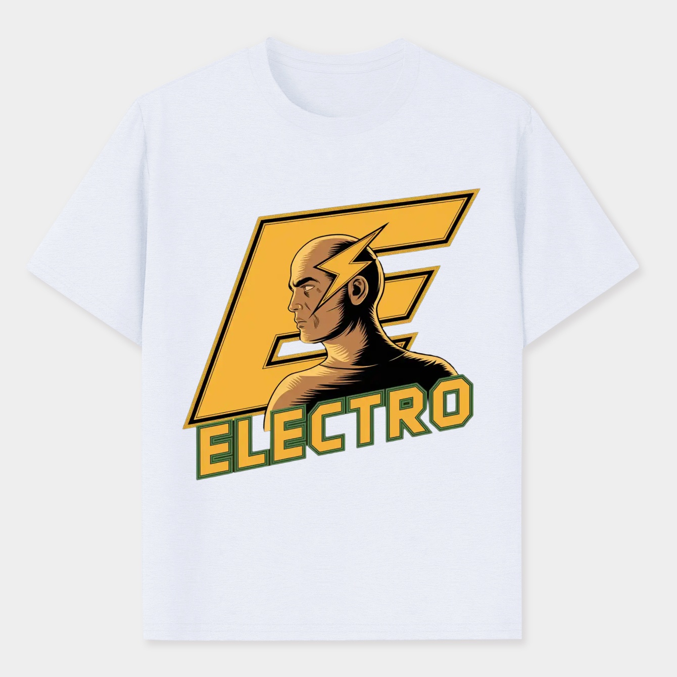 Electro Lightning Mask Design Men's Performance Athletic T-Shirt