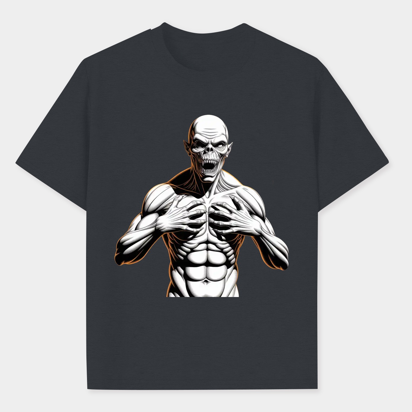 pumpkinhead monster horror design Men's Big & Tall T-shirt