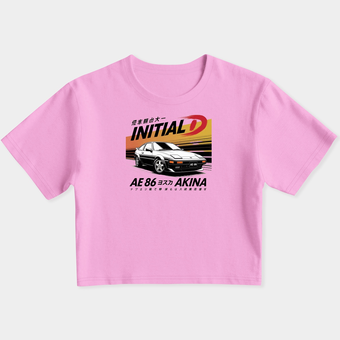 AE86 Initial D Women's Slim Fit Baby Tee