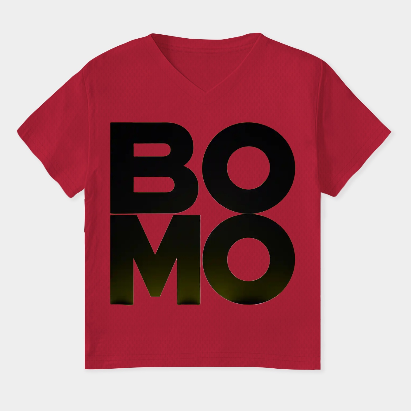 BMO Bold Vertical Letters Women's Plus Size V-Neck T-Shirt