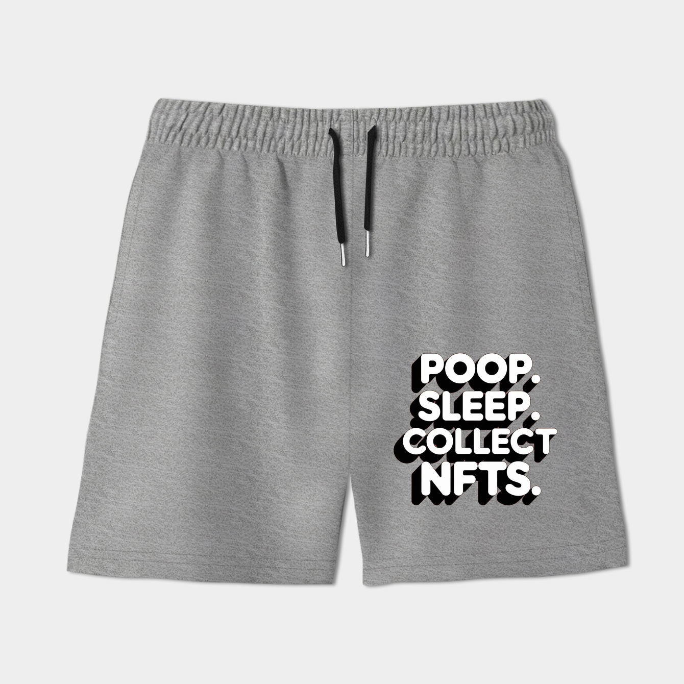 Poop Sleep Collect NFTs Women's Shorts