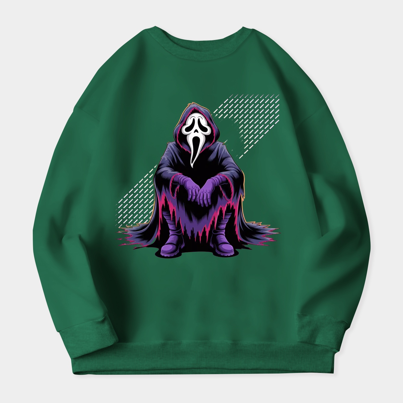 Ghostface SCREAM Pink Women's Crewneck Sweatshirt