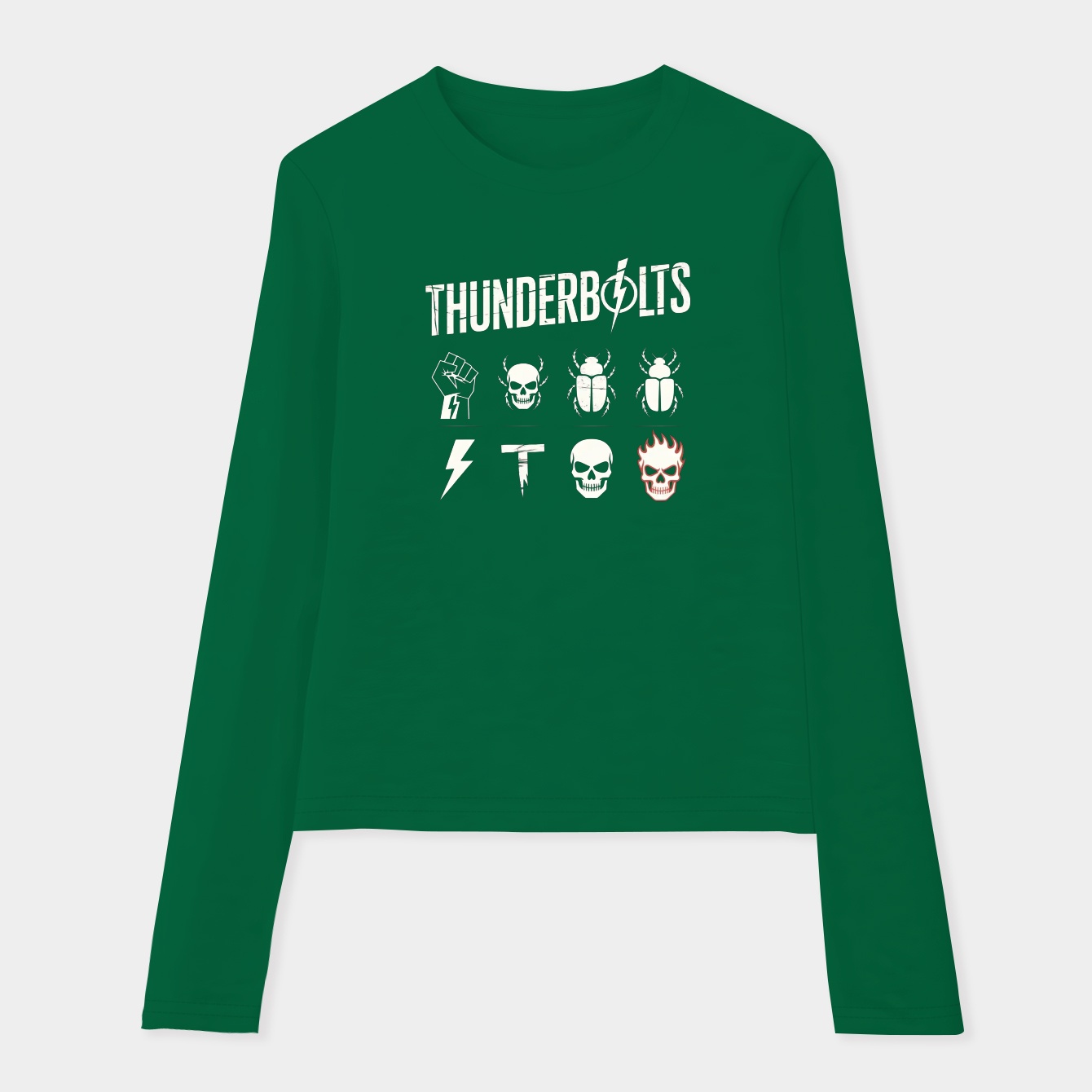 Distressed Thunderbolts Women's Soft Long Sleeve T-Shirt