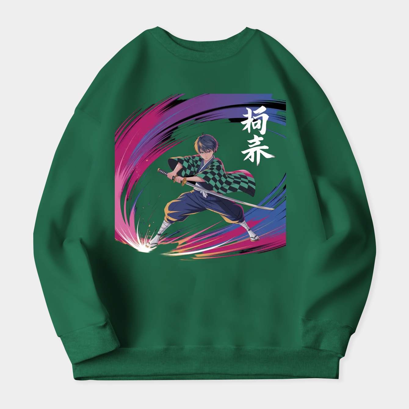 tanjiro vibrant action scene Women's Plus Size Sweatshirt