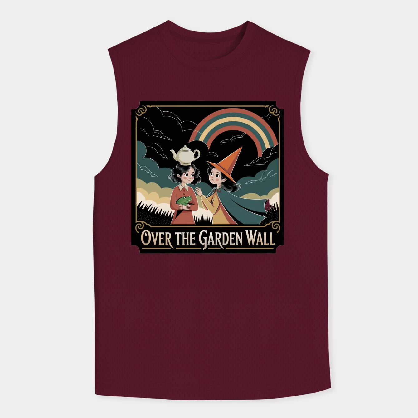 Over The Garden Wall Rainbow Extra Soft Men's Big & Tall Tank Top