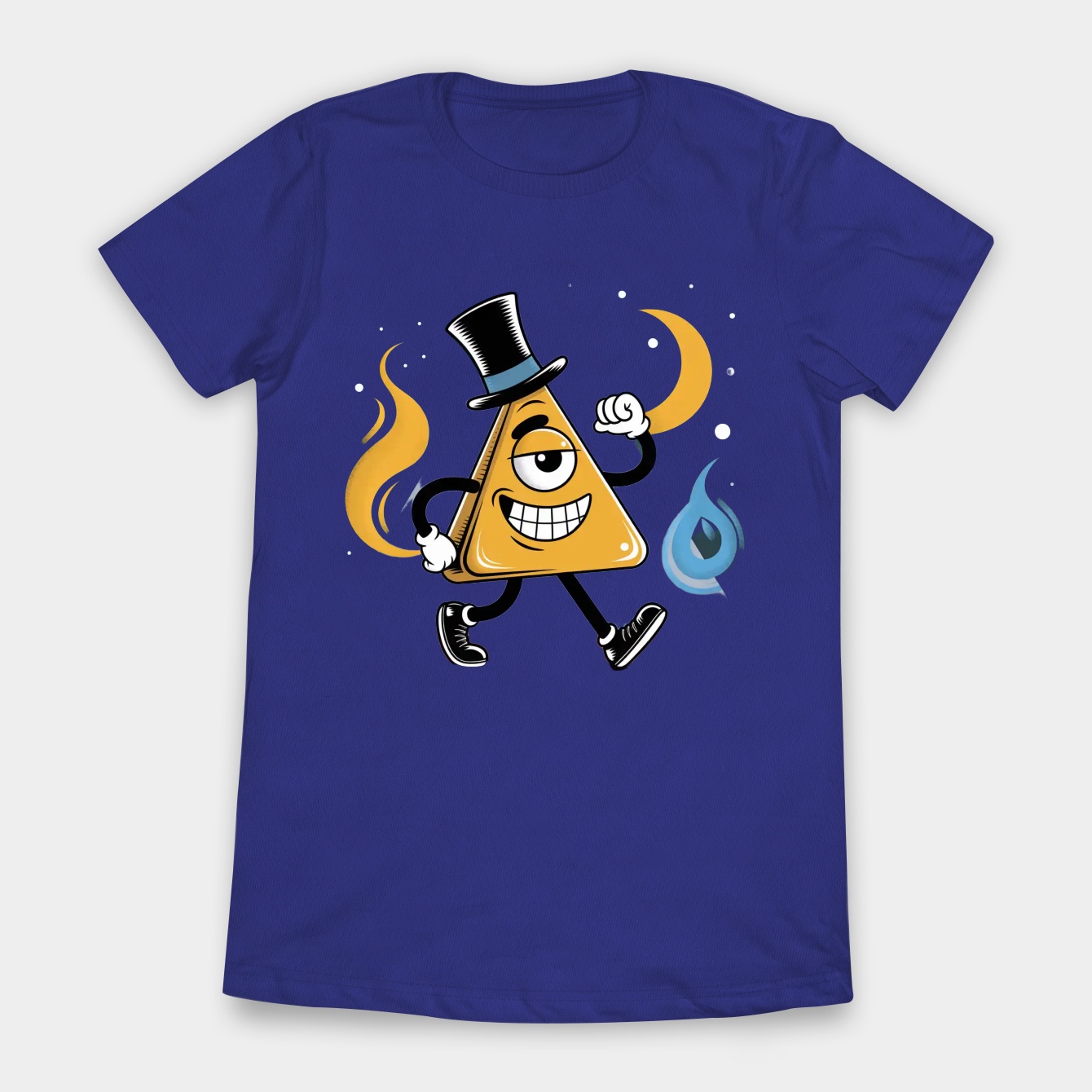 Triangle guy with top hat and moon Women's T-Shirt