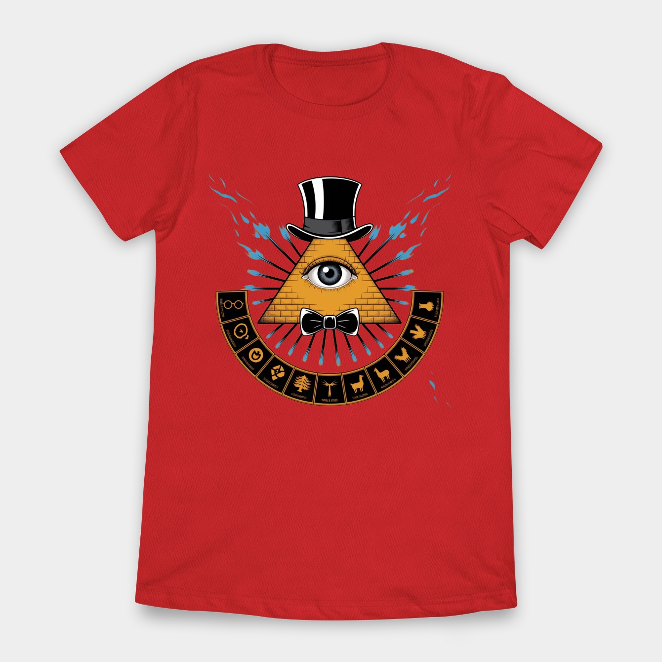 Bill Cipher - Gravity Falls White Background Women's T-Shirt