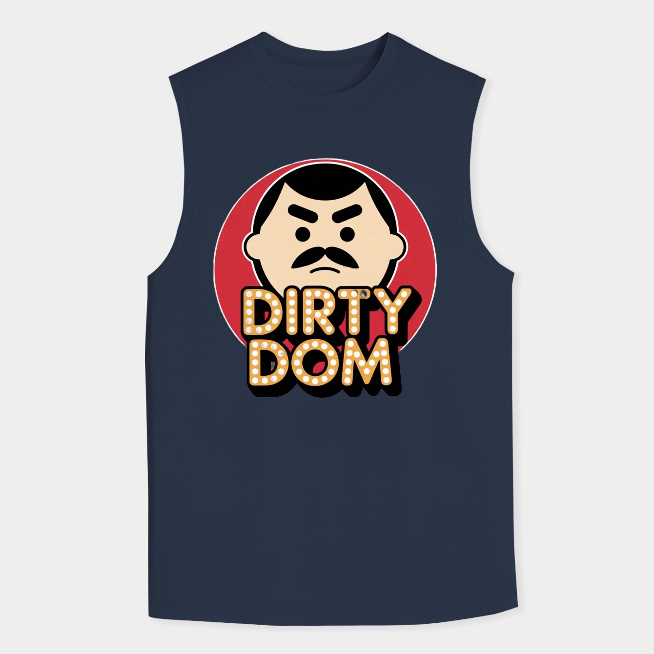 Retro 80s Dirty Dom Men's Big & Tall Tank Top