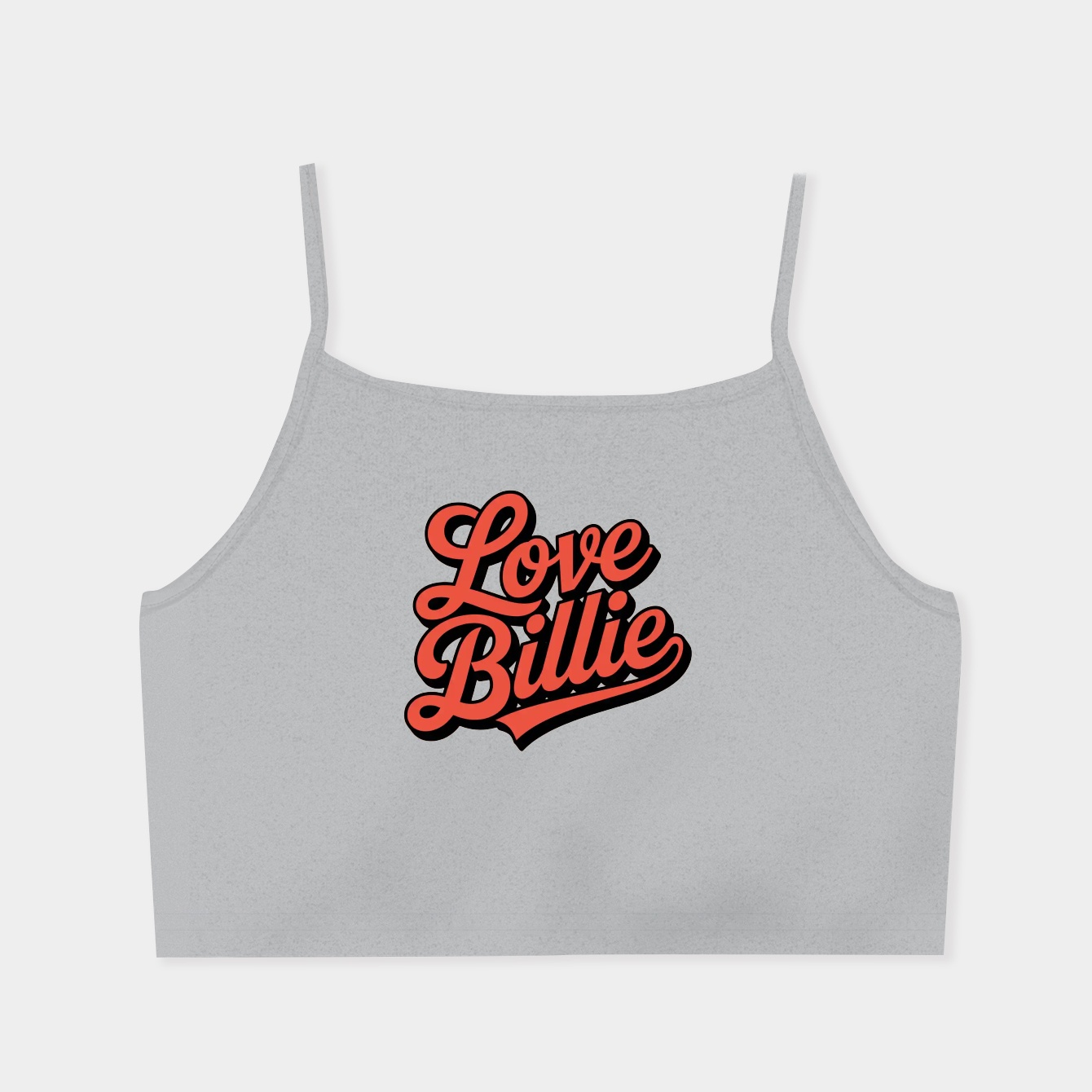Love Billie Typography Women's  Spaghetti Strap Tank Top