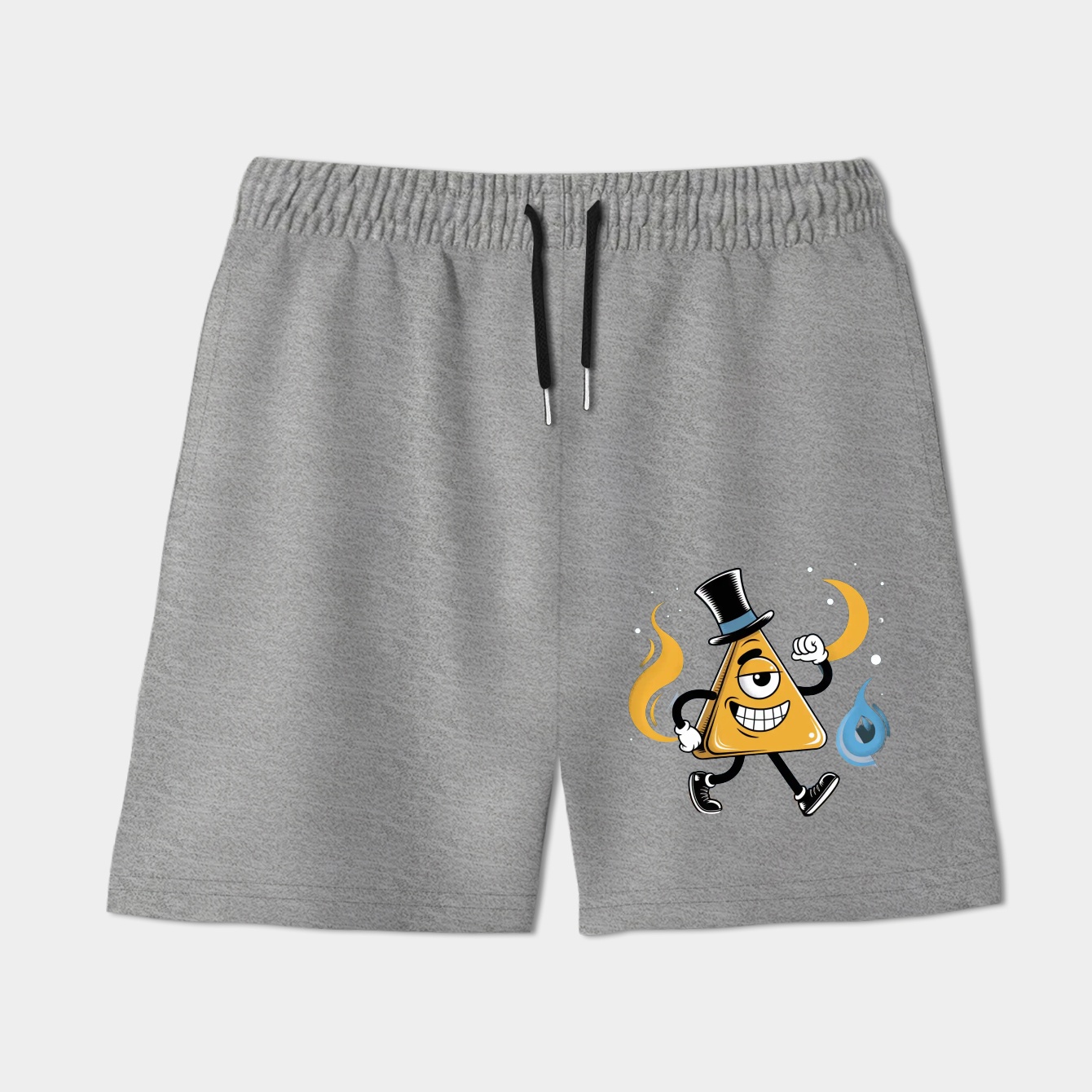 Triangle guy with top hat and moon Women's Shorts