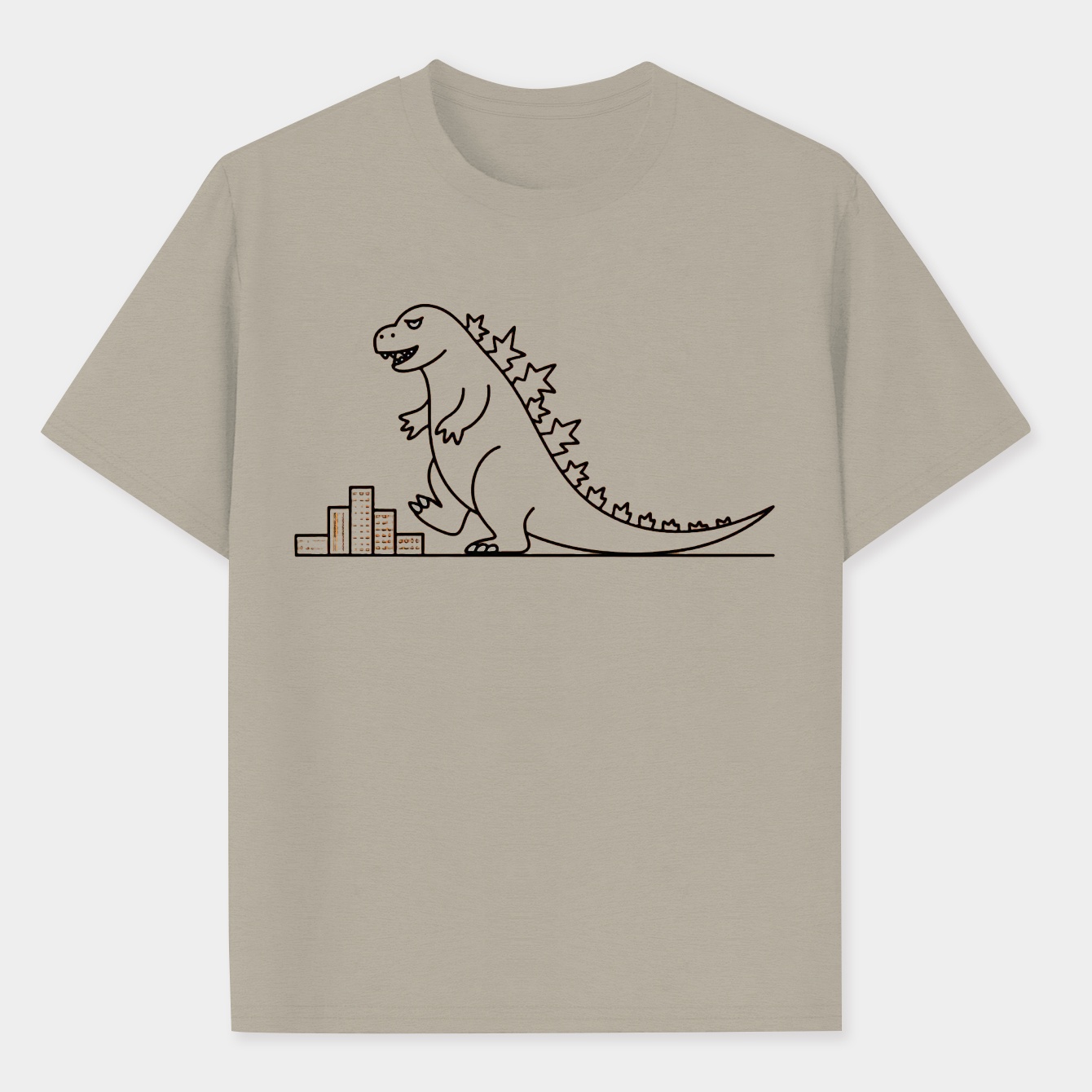 Monster City Stomp Men's Performance Athletic T-Shirt