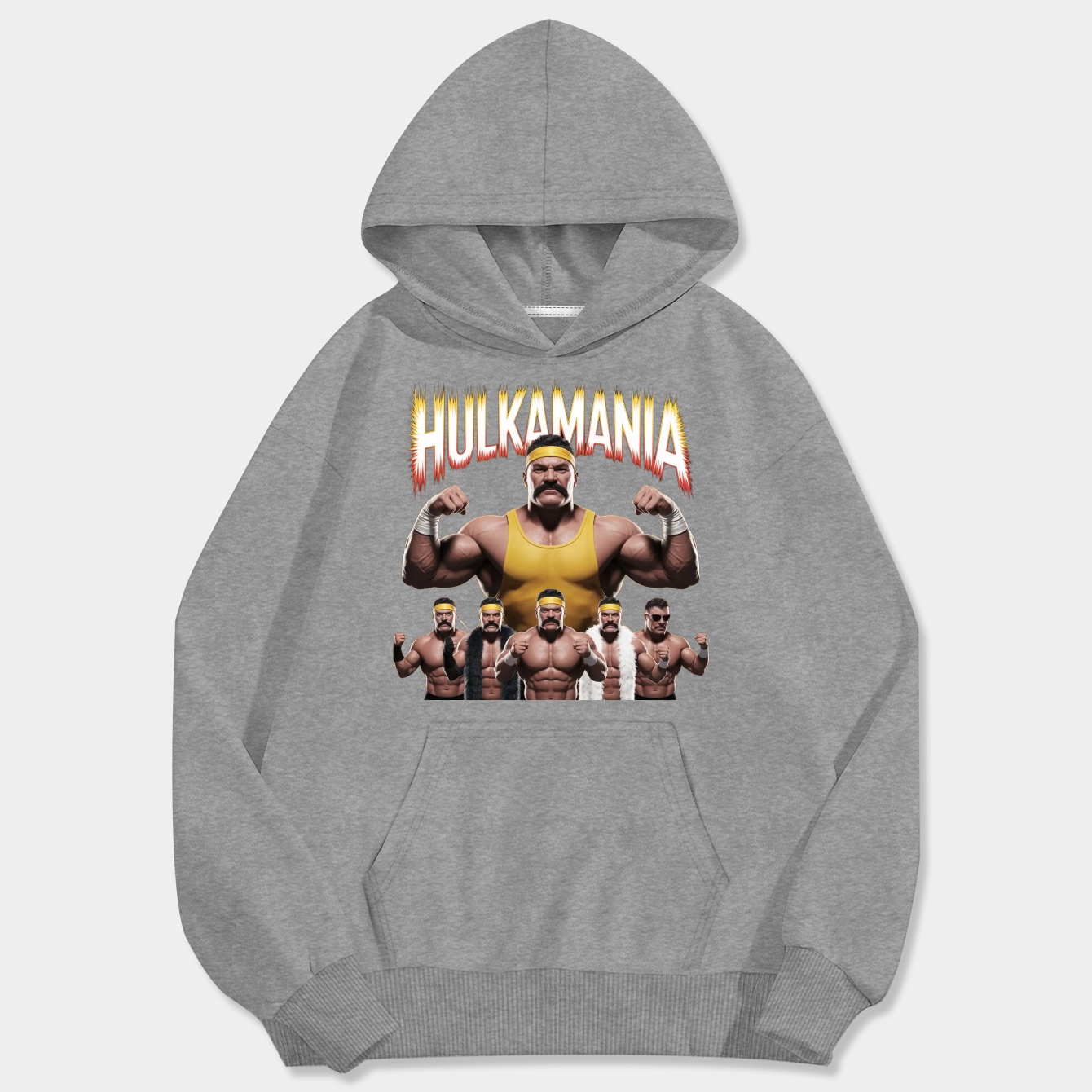 Wrestling Legend Hulkaia Hulk Hogan Tribute Men's Big & Tall Hoodie